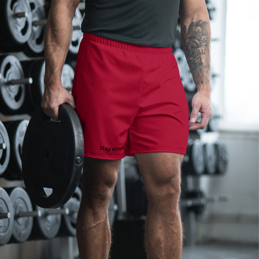 "Stay strong." Athletic Shorts