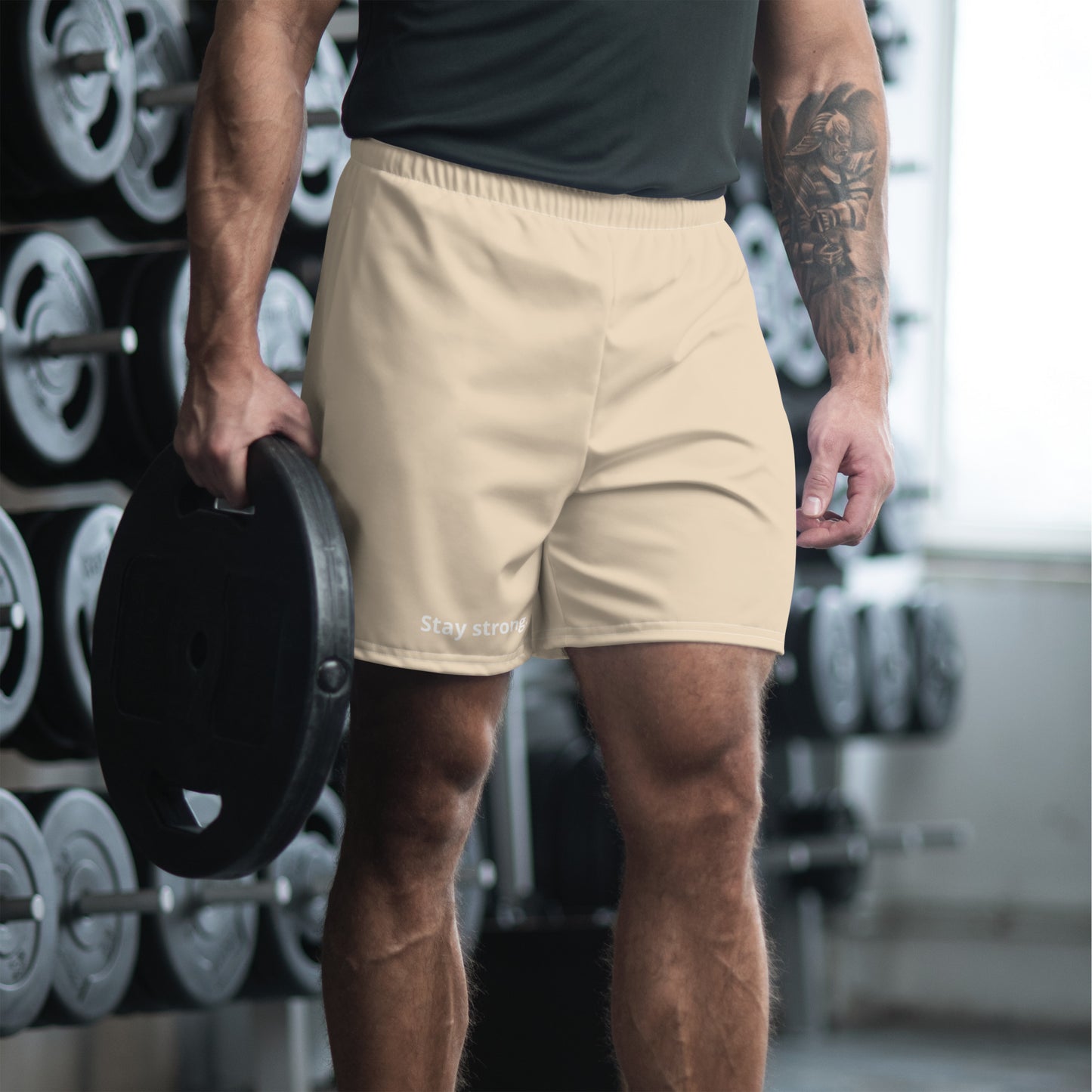 "Stay strong." Athletic Shorts