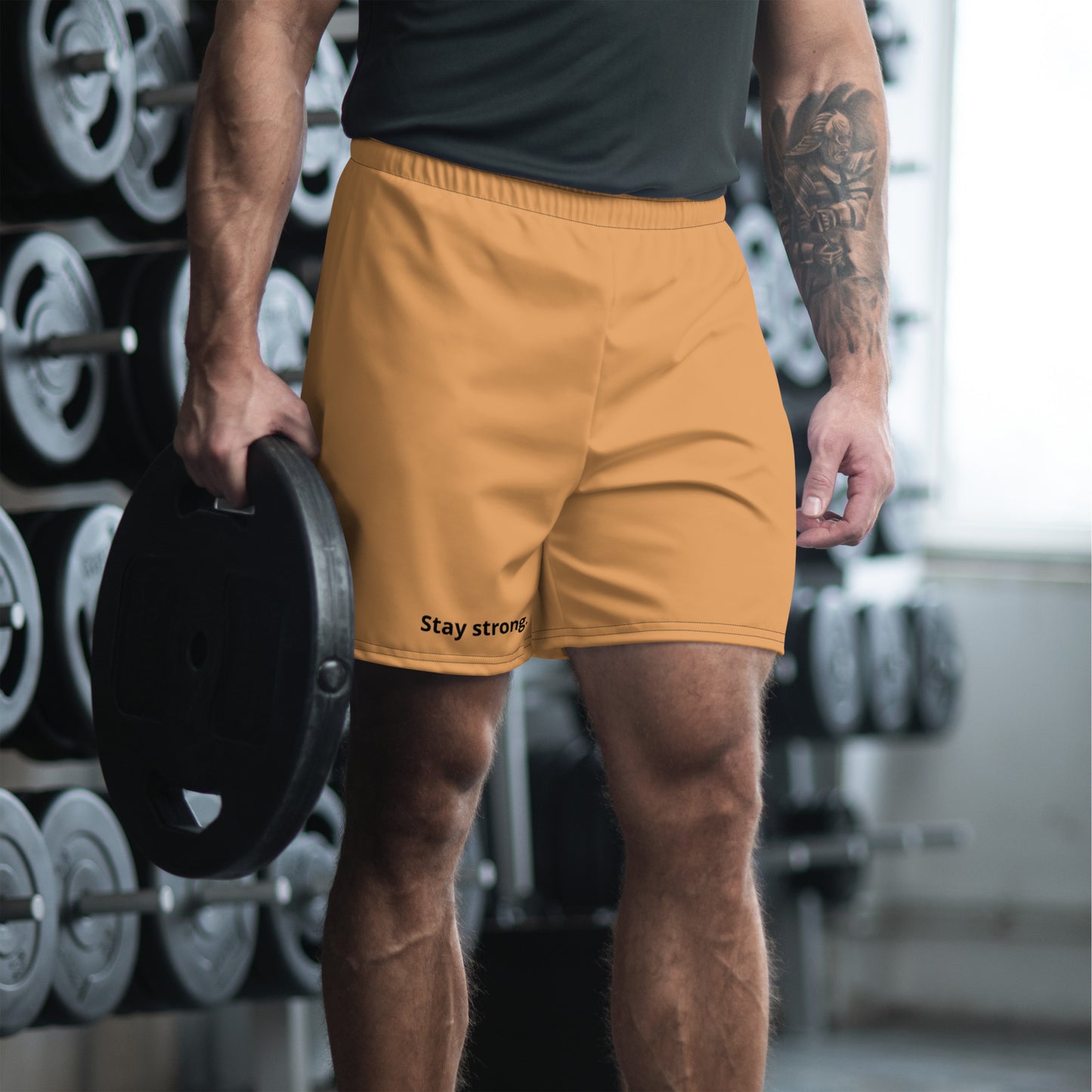 "Stay strong." Athletic Shorts