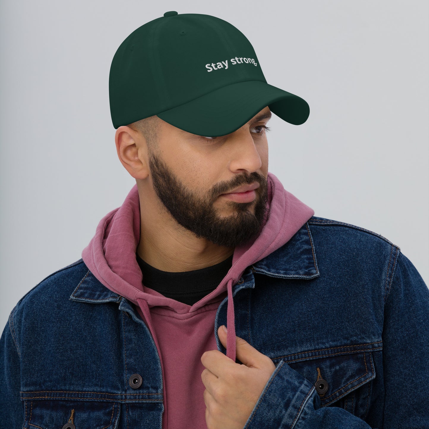 "Stay strong." Dad Hat